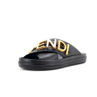 Fendi Women's Fendigraphy Slide Sandals Leather