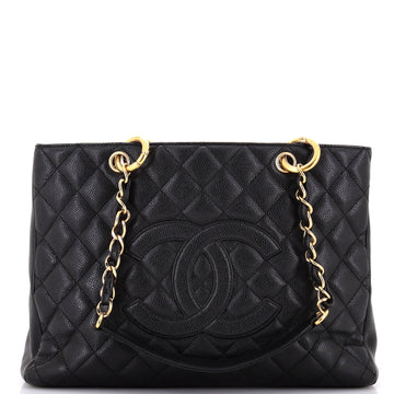 Chanel Grand Shopping Tote Quilted Caviar