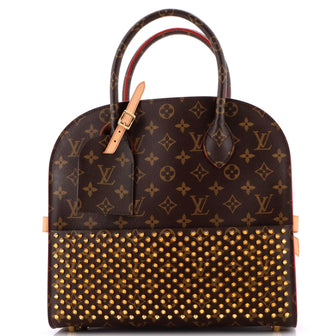 Louis Vuitton x Christian Louboutin Shopping Bag Calf Hair and Monogram Canvas