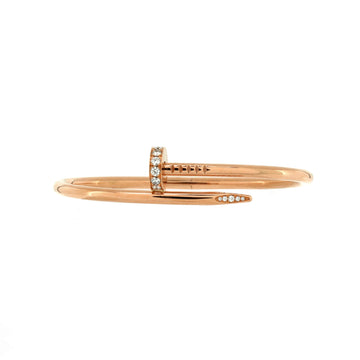 Cartier Juste un Clou Bracelet 18K Rose Gold with Diamonds Classic