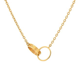 Cartier Love Interlocking Necklace 18K Yellow Gold