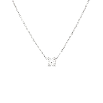 Cartier C de Cartier Necklace 18K White Gold and Diamond 0.23CT