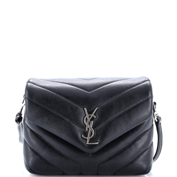 Saint Laurent Loulou Shoulder Bag Matelasse Chevron Leather Toy