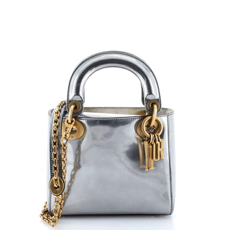 Christian Dior Lady Dior Chain Bag Patent Mini