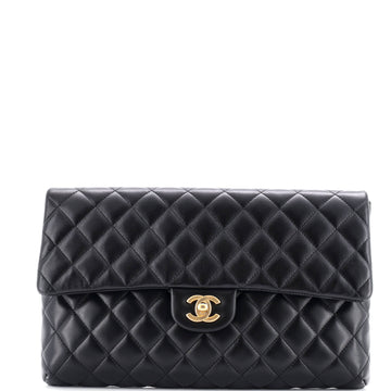 Chanel Classic Flap Clutch Quilted Lambskin