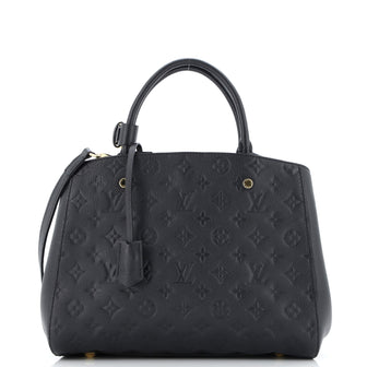 Louis Vuitton Montaigne Handbag Monogram Empreinte Leather MM