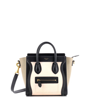 Celine Tricolor Luggage Bag Leather Nano