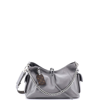 Louis Vuitton CarryAll Cargo Hobo Leather with Monogram Canvas PM