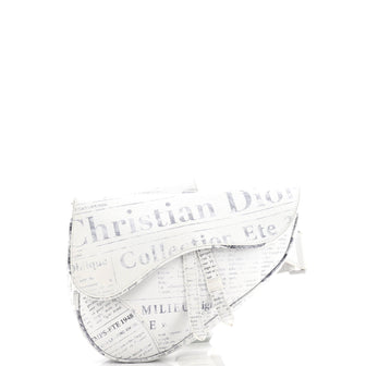 Christian Dior Daniel Arsham Saddle Crossbody Bag Printed Leather