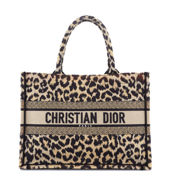 Christian Dior Book Tote Embroidered Canvas Medium