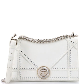 Christian Dior Diorama Flap Bag Perforated Calfskin Medium