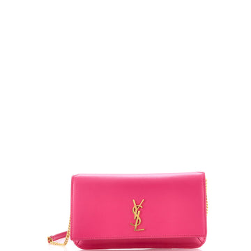 Saint Laurent Classic Monogram Phone Holder Shoulder Bag Leather