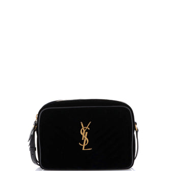 Saint Laurent Lou Camera Bag Matelasse Chevron Velvet Small
