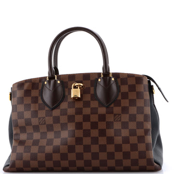 Louis Vuitton Normandy Handbag Damier and Leather