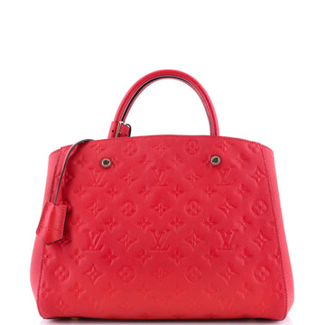 Louis Vuitton Montaigne Handbag Monogram Empreinte Leather MM