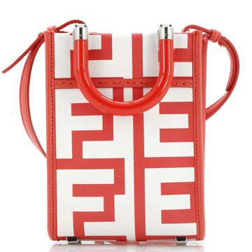 Fendi x Marc Jacobs Sunshine Shopper Tote Printed Leather Mini