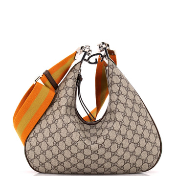Gucci Attache Shoulder Bag GG Coated Canvas Medium