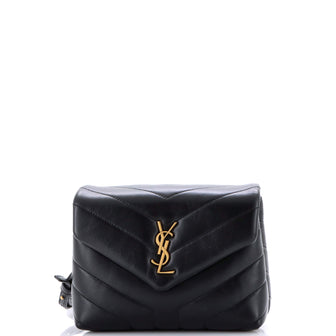 Saint Laurent Loulou Shoulder Bag Matelasse Chevron Leather Toy