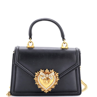 Dolce & Gabbana Devotion Top Handle Bag Leather Small