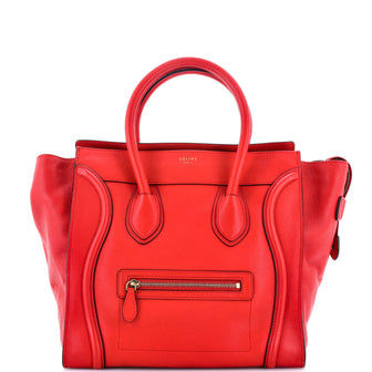 Celine Luggage Bag Grainy Leather Mini