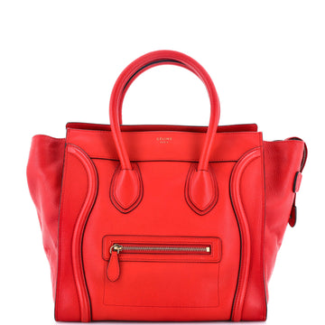 Celine Luggage Bag Grainy Leather Mini