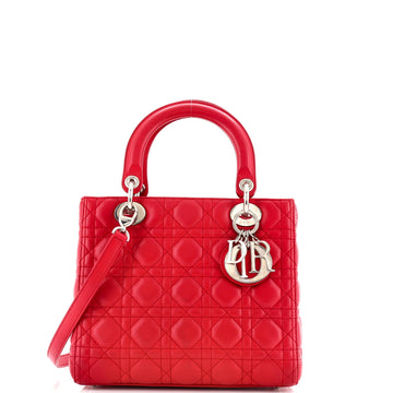 Christian Dior Lady Dior Bag Cannage Quilt Lambskin Medium