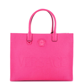 Versace La Medusa Tote Embossed Canvas Large