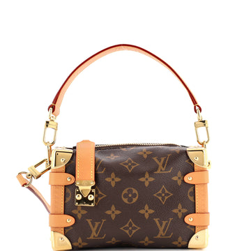 Louis Vuitton Side Trunk Handbag Monogram Canvas PM