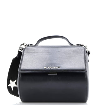 Givenchy Logo Strap Pandora Box Bag Leather Mini