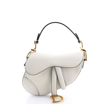 Christian Dior Saddle Handbag Leather Mini
