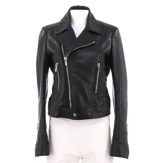 Balenciaga Women's Zipped Biker Jacket Leather