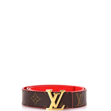 Louis Vuitton LV Initiales Reversible Belt Monogram Canvas and Leather Medium