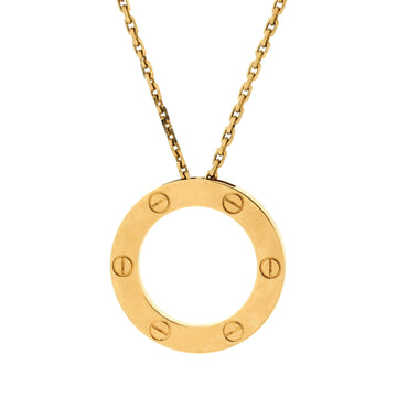 Cartier Love Pendant Necklace 18K Yellow Gold