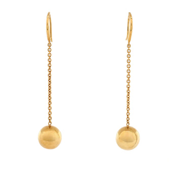 Tiffany & Co. HardWear Ball Hook Drop Earrings 18K Yellow Gold 10mm