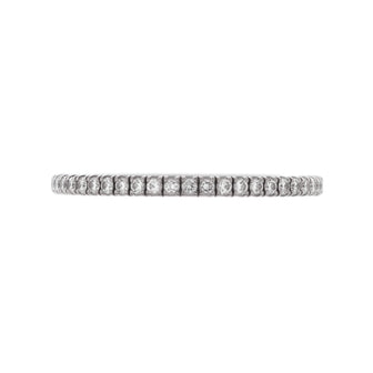 Cartier Etincelle de Cartier Eternity Wedding Band Ring 18K White Gold Diamonds 1.5mm