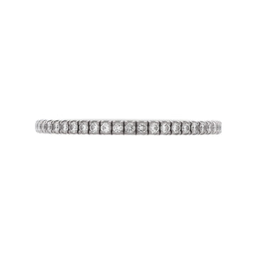 Cartier Etincelle de Cartier Eternity Wedding Band Ring 18K White Gold Diamonds 1.5mm
