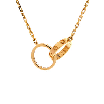 Cartier Love Interlocking Necklace 18K Yellow Gold