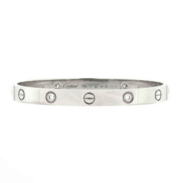Love 4 Diamond Bracelet 18K White Gold and Diamonds