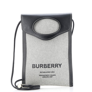 Burberry Phone Case Crossbody Canvas with Leather