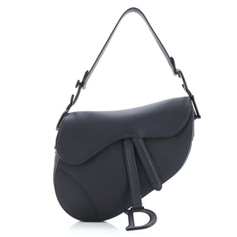 Christian Dior Ultra Matte Saddle Handbag Leather Medium