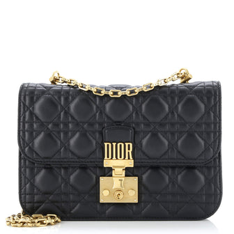 Christian Dior Dioraddict Flap Bag Cannage Quilt Lambskin Medium