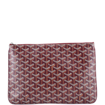 Goyard Senat Zip Pouch Coated Canvas MM