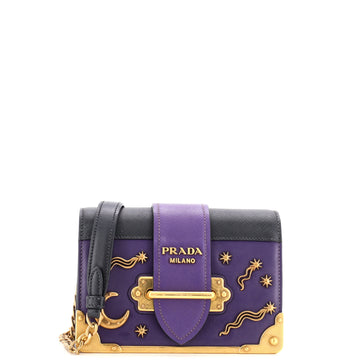 Prada Cahier Crossbody Bag Embellished Leather Small