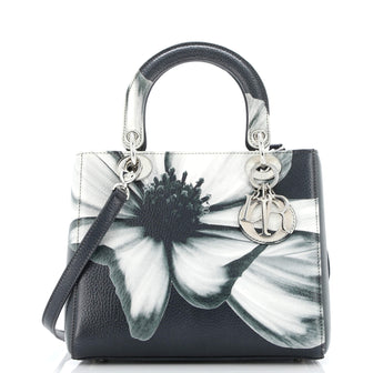 Christian Dior Lady Dior Bag Printed Leather Medium