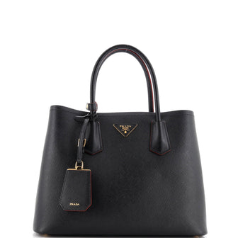 Prada Cuir Double Tote Saffiano Leather Medium