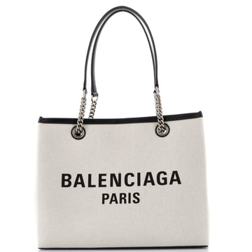 Balenciaga Duty Free Tote Printed Canvas Medium