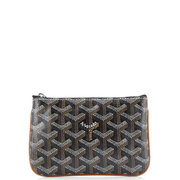 Goyard Senat Zip Pouch Coated Canvas Mini