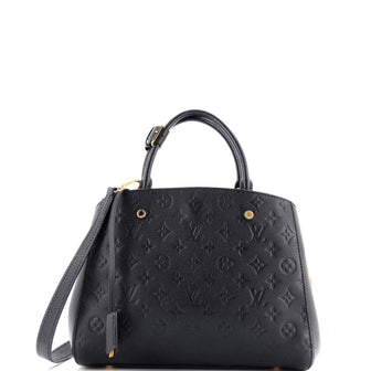 Louis Vuitton Montaigne Handbag Monogram Empreinte Leather GM