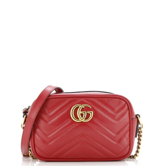 Gucci GG Marmont Shoulder Bag Matelasse Leather Mini