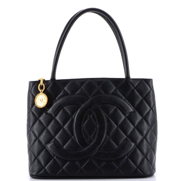 Chanel Medallion Tote Quilted Caviar